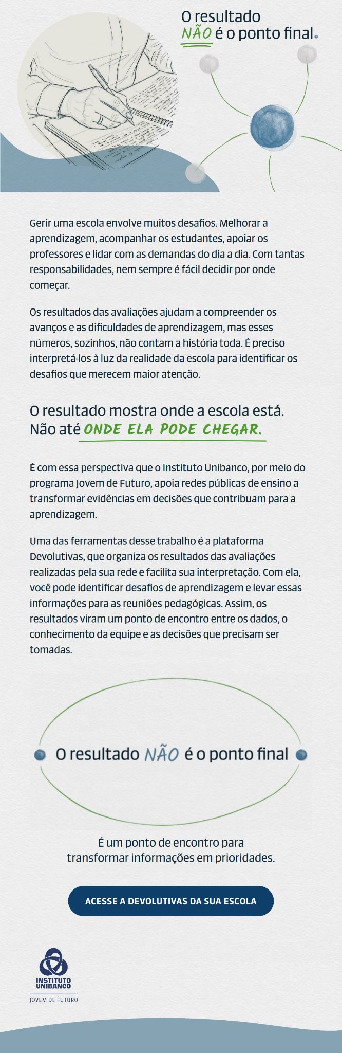 E-mail para gestores, opção 2.